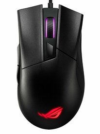 ASUS ROG Gladius II Core | Bedrade Gaming Muis | Rechtshandig | USB-A | 6200 DPI | Zwart