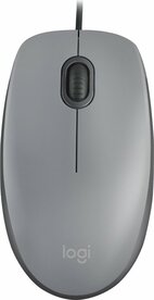 Logitech M110 Silent | Bekabelde Muis | Links- en Rechtshandig | USB-A | 1000 DPI | Grijs