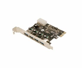 LogiLink PC0057A | PCI Express USB 3.2 Gen 1 (3.1 Gen 1) Kaart | 4x USB-A Poorten | 5 Gbit/s | Intern