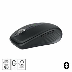 Logitech MX Anywhere 3S | Draadloze Muis | Rechtshandig | RF + Bluetooth | 8000 DPI | Grafiet
