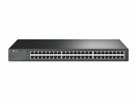 TP-Link TL-SF1048 | 48-poorts Fast Ethernet Unmanaged Switch | 19" Rackmount | Plug & Play | Zwart