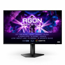 AOC AGON PRO AG276QZD 27" | 2560x1440 QHD OLED | 240Hz | 0.03ms | HDR10 | G-Sync Compatible | Gaming Monitor | Open Box