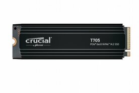 Crucial T705 | 4 TB NVMe SSD | M.2 Gen5 | tot 14.100 MB/s Lezen | tot 12.600 MB/s Schrijven | Heatsink