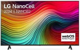 LG NanoCell 50NANO82T6B | 50" 4K Ultra HD NanoCell Smart TV | WebOS 24 | HDR10 Pro | 60Hz