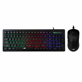 Baracuda ORCA RGB | Bekabeld Gaming Toetsenbord inclusief Muis | QWERTY | Zwart