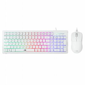 Baracuda ORCA RGB | Bekabeld Gaming Toetsenbord inclusief Muis | QWERTY | Wit