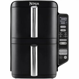 Ninja SL300EU Airfryer | Dubbele Mand | 7,6 Liter | Vrijstaand | 1750 Watt | Zwart
