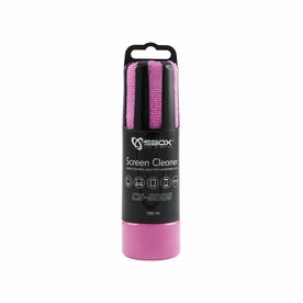 SBOX Schermreiniger CS-5005 | 150 ml | Met Microvezeldoekje | Roze
