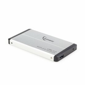 Gembird EE2-U3S-2-S | 2,5" SATA HDD/SSD Behuizing | USB 3.0 (5 Gbit/s) | Zilver