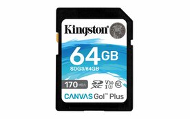 Kingston Canvas Go! Plus SD-kaart | 64GB | UHS-I Klasse 10