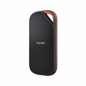 SanDisk Extreme PRO | Externe SSD | 4TB | USB-C / Thunderbolt | USB4 Gen3x2 | 3800 MB/s | Zwart Oranje