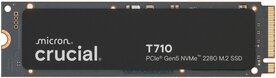 Crucial T710 | 1TB NVMe SSD | M.2 | Gen5 | 14.500MB/s Lezen | 12.700MB/s Schrijven