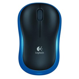 Logitech M185 | Draadloze Muis | Links- en Rechtshandig | RF | 1000 DPI | Zwart/Blauw
