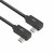 ACT AC7486 | USB 3.2 Gen 2 Kabel | USB-C (haaks links/rechts) naar USB-C (haaks links/rechts) | 60W | 10Gbps | 0,5m | Zwart