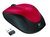 Logitech M235 | Draadloze Muis | Links- en Rechtshandig | RF | 1000 DPI | Rood/Zwart