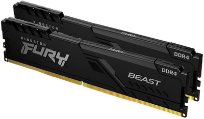 Kingston Fury Beast | 16GB 2x8GB DDR4 | 3600MHz | DIMM | CL17 | Geheugenmodule | RAM