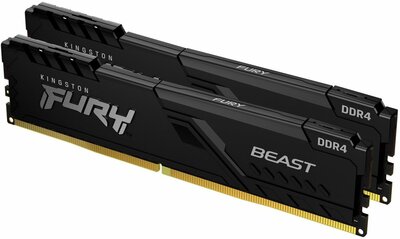 Kingston Fury Beast | 32GB 2x16GB DDR4 | 2666MHz | DIMM | CL16 | Geheugenmodule | RAM