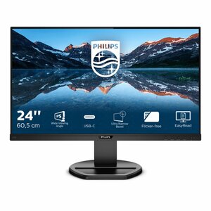 Philips B Line 243B9/00 computer monitor 60,5 cm (23.8") 1920 x 1080 Pixels Full HD LED Zwart