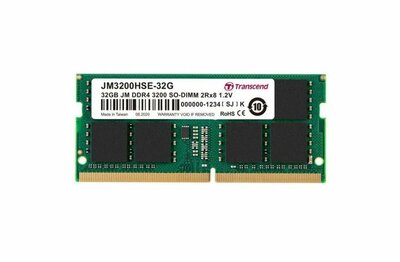 Transcend | 1x32GB DDR4 | 3200MHz | SODIMM | CL22 | Geheugenmodule | RAM