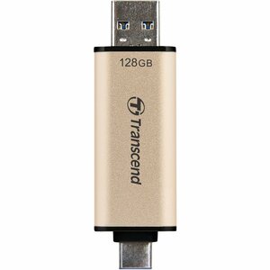 Transcend JetFlash 930C USB flash drive 128 GB USB Type-A / USB Type-C 3.2 Gen 1 (3.1 Gen 1) Goud