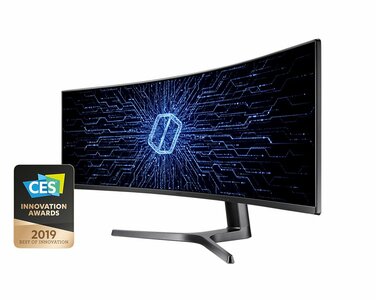 Samsung Odyssey CRG9 computer monitor 124 cm (48.8") 5120 x 1440 Pixels Quad HD QLED