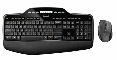 Logitech MK710 Performance toetsenbord Inclusief muis RF Draadloos QWERTZ Duits Zwart