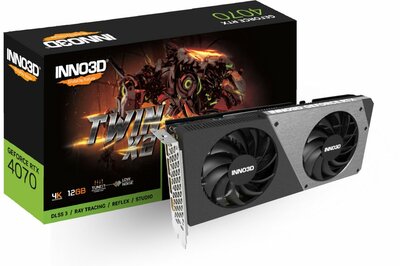 Inno3D N40702-126X-185252N videokaart NVIDIA GeForce RTX 4070 12 GB GDDR6X