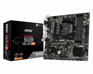 MB MSI B450M Pro-VDH / Am4 / B450 / 4xDDR4 / Micro-ATX