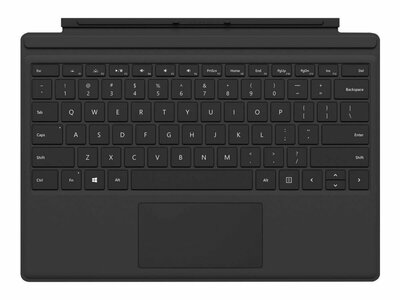 Microsoft Surface Pro Type Cover Zwart Microsoft Cover port QWERTY Amerikaans Engels REFURBISHED