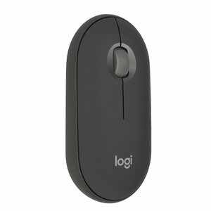 Logitech Pebble 2 M350s | Ambidextrous Draadloze Muis | RF-Draadloos + Bluetooth | 4000 DPI | Grafiet