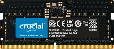 Crucial | 1x8GB DDR5 | 5600MHz | SODIMM | CL46 | Geheugenmodule | RAM