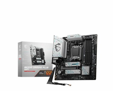 MSI B650M GAMING PLUS WIFI | Socket AM5 | AMD B650 | 4xDDR5 | Micro-ATX | Moederbord