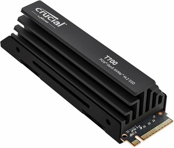 Crucial T700 1TB M.2 NVMe SSD - 11.700 MB/s Heatsink