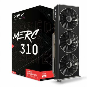 XFX Speedster MERC 310 RX 7900 XTX Black Edition | 24GB GDDR6 VRAM | Videokaart | GPU | AMD