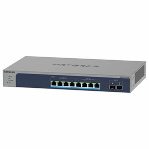 Netgear MS510TXUP-100EUS | 8-Poorts Multi-Gigabit/10G Smart Managed Switch | Ultra60 PoE++ (295W) | 2x 10G SFP+ | Rackmount | Grijs