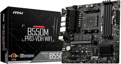 MSI B550M PRO-VDH WIFI | Socket AM4 | AMD B550 | 4xDDR4 | Micro-ATX | Moederbord | Returned