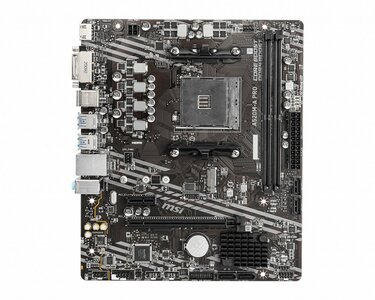 MSI A520M-A PRO | Socket AM4 | AMD A520 | 2xDDR4 | Micro-ATX | Moederbord | Renewed