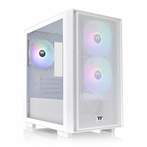 Thermaltake Versa H16 TG ARGB | Micro Tower Case | Snow (CA-1Y8-00S6WN-01)