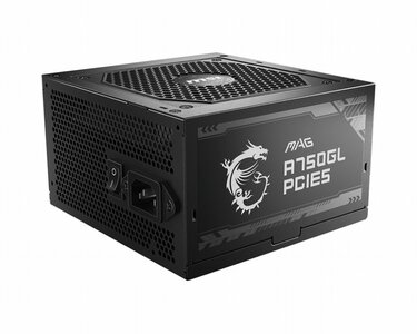MSI MAG A750GL PCIE5 | 750 Watt Gold ATX 3.0 PSU | Modulair | Power Supply | Voeding