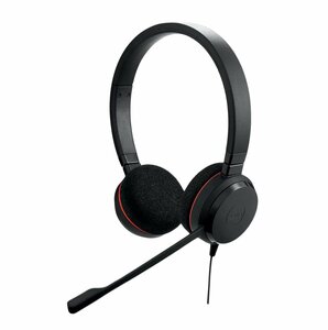 Jabra Evolve 20 MS Duo | Bedrade On-ear Mono Headset | Zwart