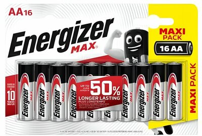 Energizer Max Plus | AA-Batterijen | 16-pack | Alkaline