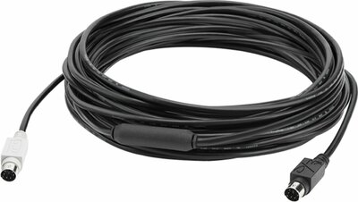 Logitech GROUP 10m Extender Cable 939-001487 | Mini-DIN-6 | Voor grote vergaderruimtes | Zwart