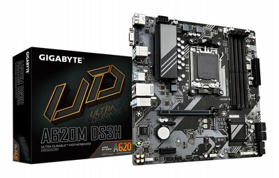 Gigabyte A620M DS3H | Socket AM5 | AMD A620 | 2xDDR5 | Micro ATX | Moederbord