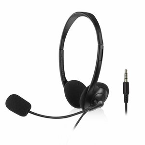 ACT AC9330 | On-Ear Headset met Microfoon | Zwart