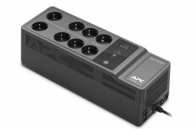 APC Back-UPS BE650G2-GR | 650 VA / 400 W | 8x Schuko Stopcontacten | 1x USB-A Oplaadpoort | LED-statusindicator | Vervangbare Batterij | Compacte Tower UPS