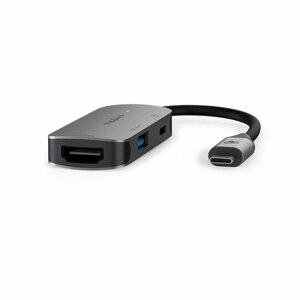 Nedis CCGB64230GY01 | Interface Hub USB 3.2 Gen 1 (3.1 Gen 1) | 1× USB-A + 1× USB-C + 1× HDMI | 5 Gbps | Grijs