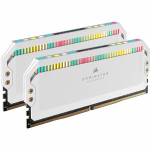 Corsair Dominator Platinum RGB Wit | 32GB 2x16GB DDR5 | 5600MHz | DIMM | CL40 | Geheugenmodule | RAM