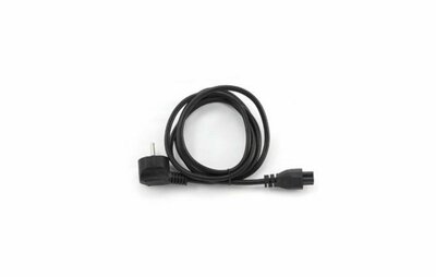 Longwell 3-pin Mickey Mouse (C5) EU Powercord | 1,8 m | Zwart