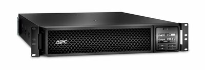 APC Smart-UPS SRT3000RMXLI-NC | 3000 VA / 2700 W | 2U Rackmount | 8x IEC C13 & 2x IEC C19 Stopcontacten | Zuivere Sinusgolf | Dubbele Conversie Online | AVR Spanningsregeling | LCD-scherm | Ingebouwde Netwerkkaart