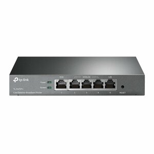 TP-Link TL‑R470T+ | Load‑Balancing Gigabit Router (4×10/100 WAN/LAN) | Smart Load Balance & Firewall | Geen Wi‑Fi